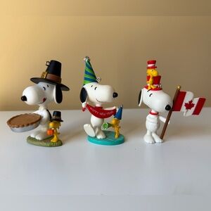 Peanuts Snoopy & Woodstock Holiday Ornaments